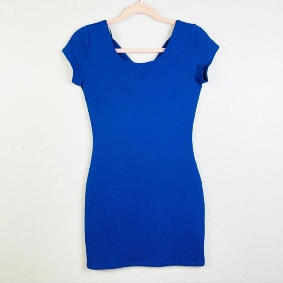 Divided by H&M  Blue Bodycon Dress Size 6 - Picture 2 of 6